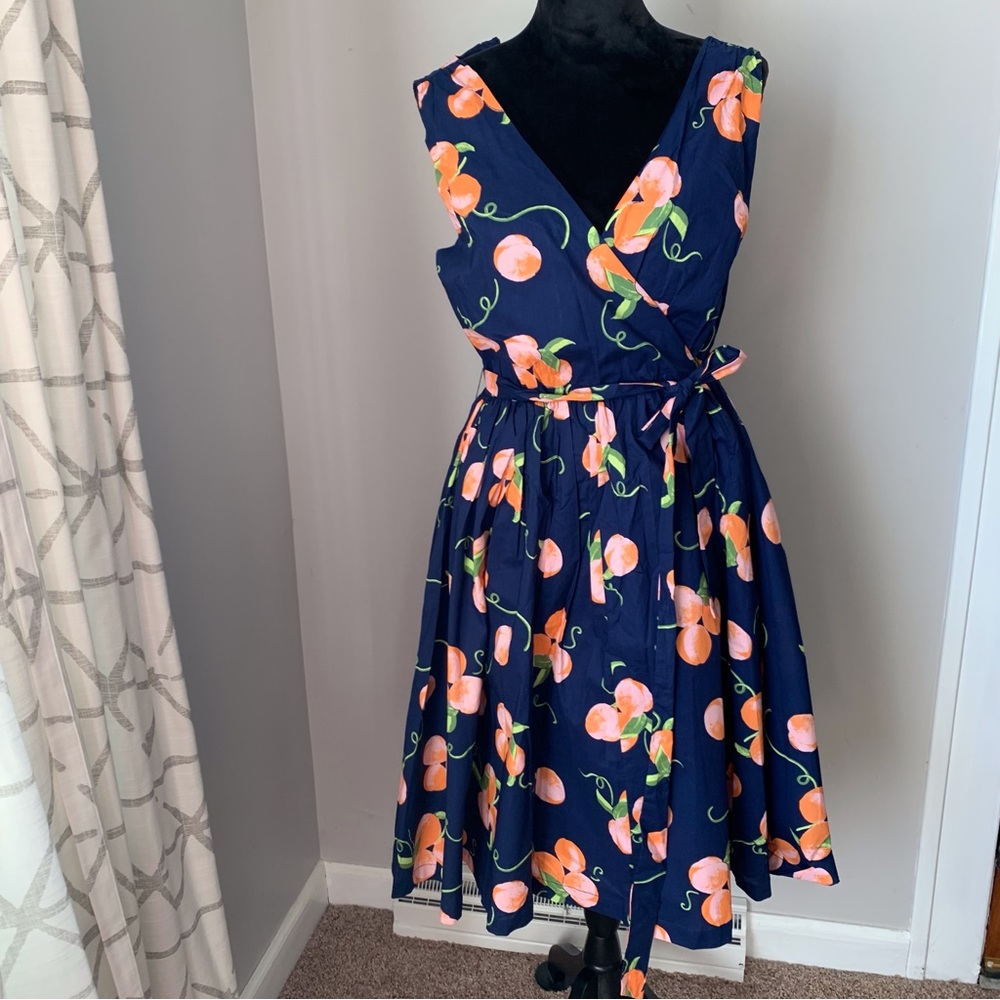 Faux wrap dress